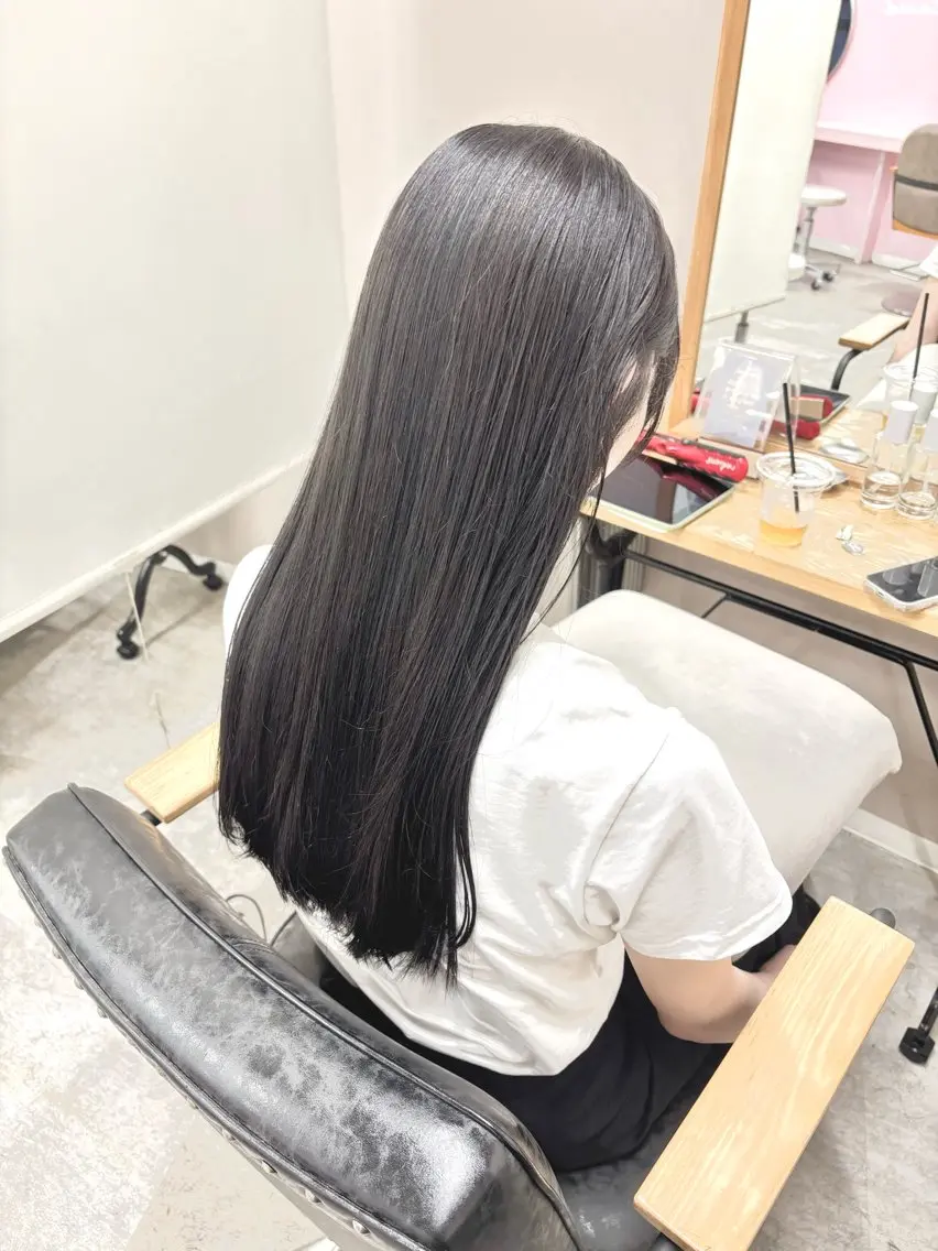 ロング カラー カット ヘアカラー トリートメント 2ヶ月持つカラー 🍀梅田・増田のヘアスタイル