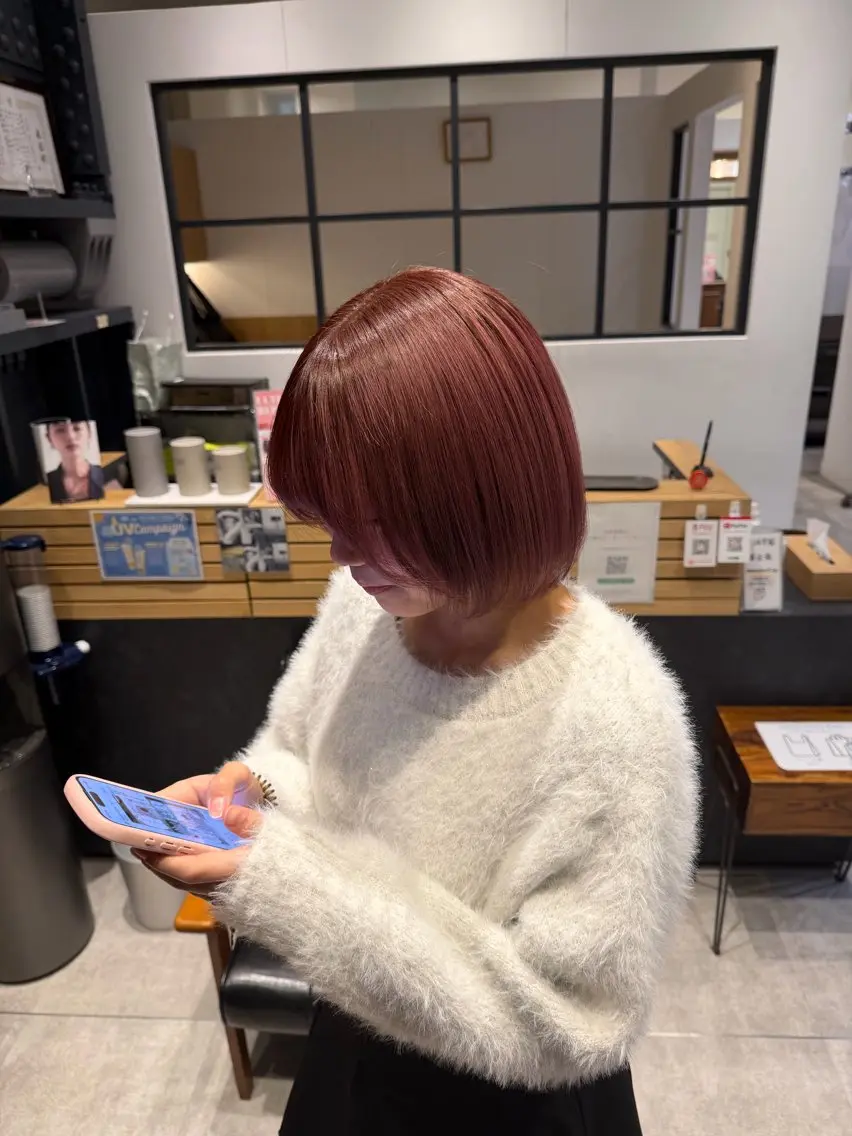 ショート カラー 田中 望夢のヘアスタイル