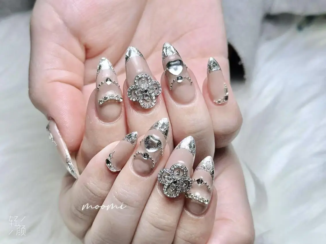 ネイル 長さ出し ジェルネイル グラデーション 韓国ネイル マグネットネイル moomi nail スカルプ専門のネイルデザイン