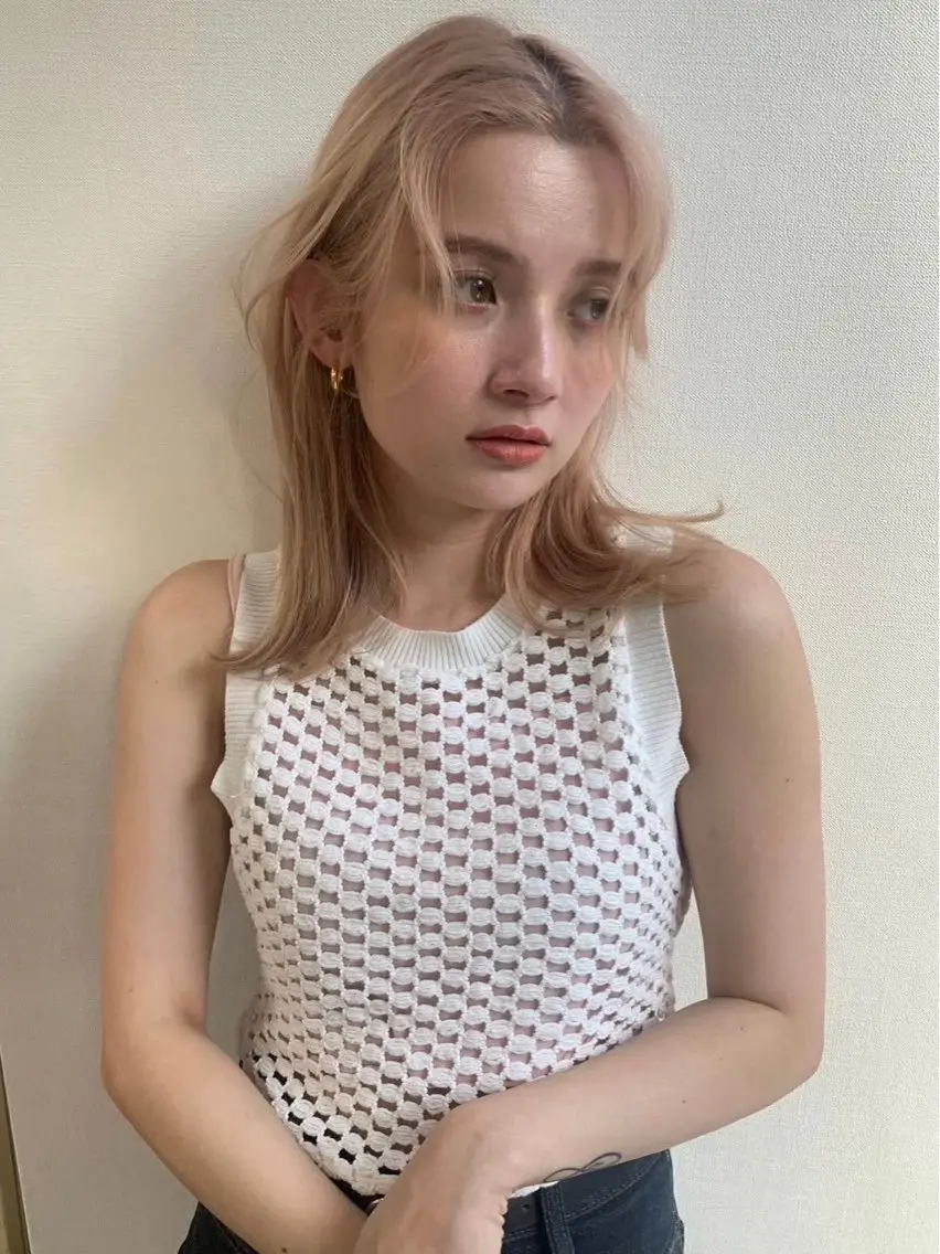 ミディアム ヘアカラー YU RAのヘアスタイル