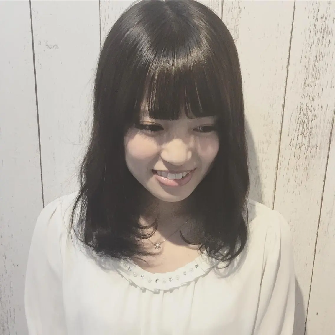 ミディアム カラー パーマ embrace エンブレイスのヘアスタイル