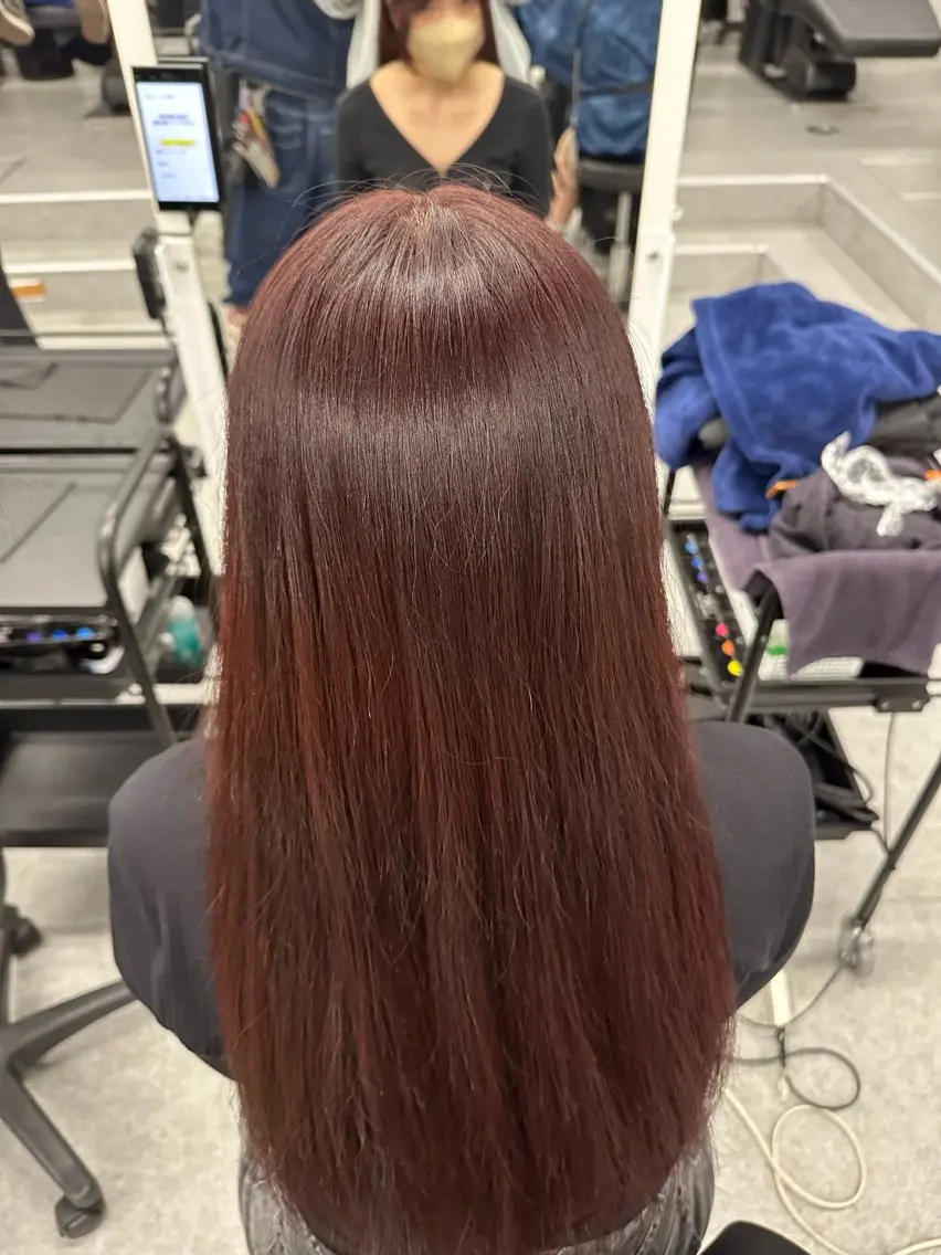 ロング カラー ヘアアレンジ ブリーチ ブリーチなしカラー 髪質改善 🫧モテる💗ダメー ジレスハイトーン🫧のヘアスタイル