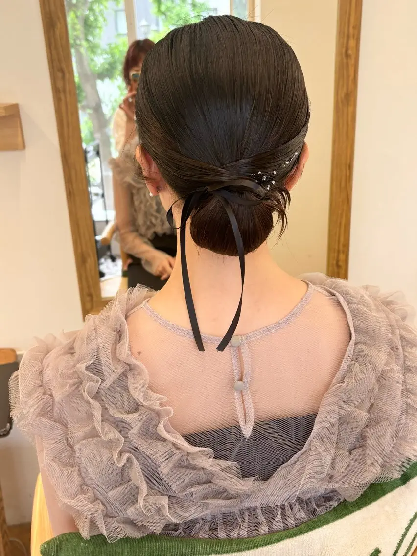 ミディアム ヘアアレンジ ヘアセット 美空🐇 レイヤー / 透明感カラー🩰のヘアスタイル
