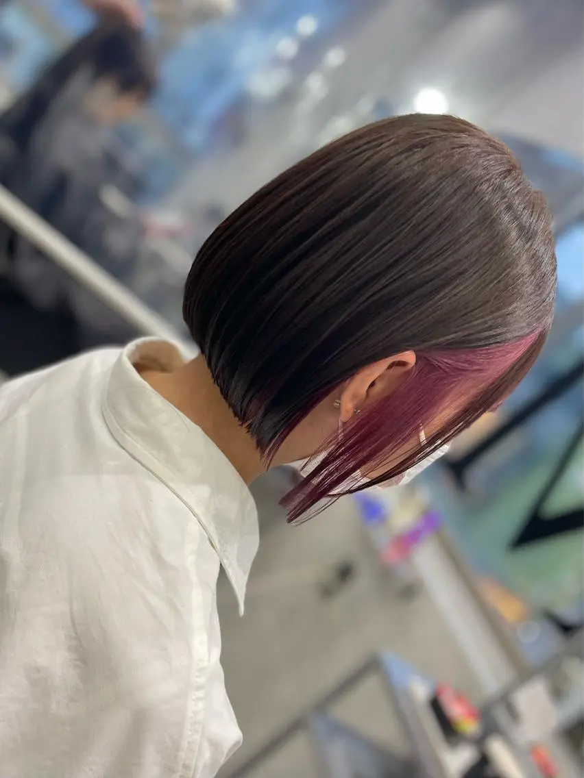 minimo限定‼️インナーカラー(表面カラー込)💙❤️メンテナンスカット込み🌈の写真