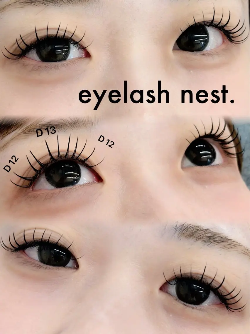 マツエク・マツパ フラットラッシュ 🤍nest. エリ🤍のマツエク・マツパデザイン