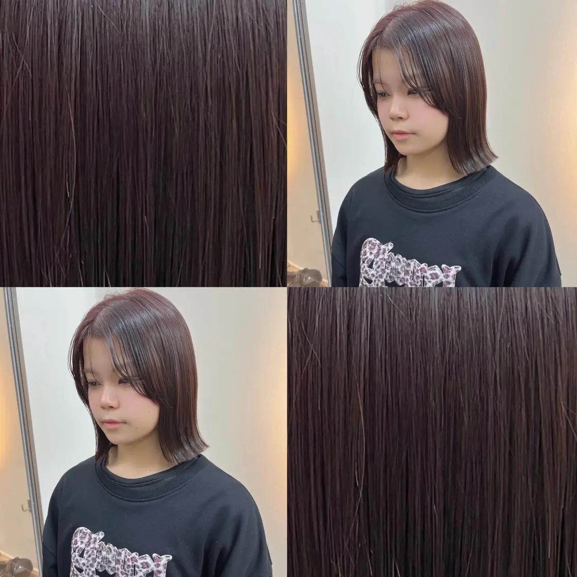 ミディアム カラー パーマ ラベンダーカラー ボブ カット ヘアカラー トリートメント 《柔らかhair𓍯 》木村美姫のヘアスタイル