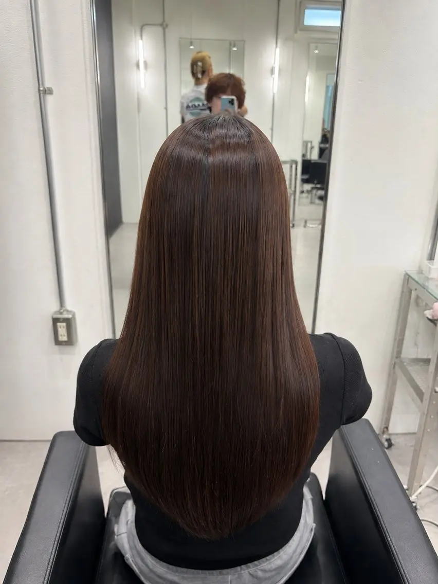 ロング 縮毛矯正 トリートメント 冨沢 巧のヘアスタイル