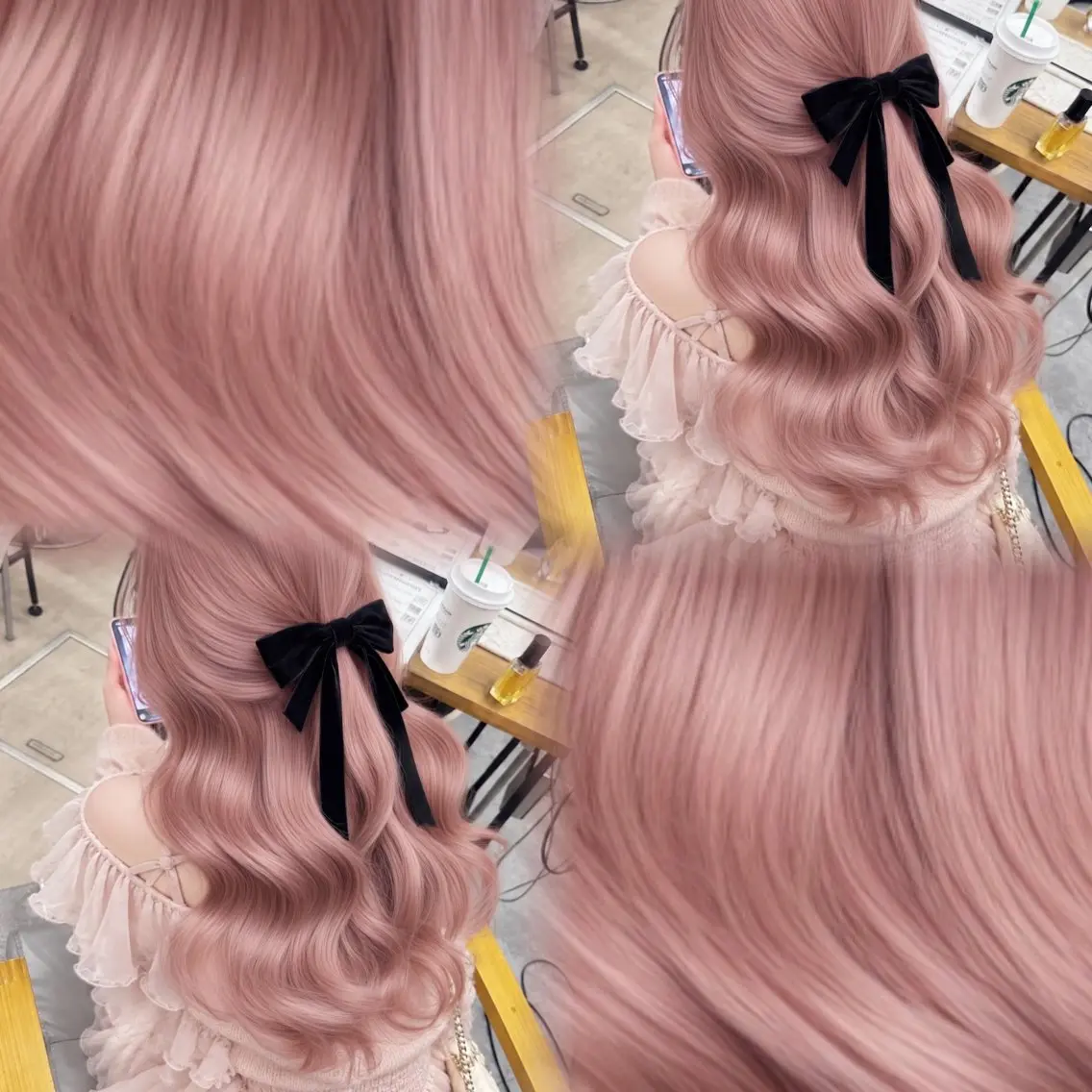 セミロング カラー ヘアアレンジ カット ヘアカラー ハイトーン特化💍 NØRN💍韓国のヘアスタイル
