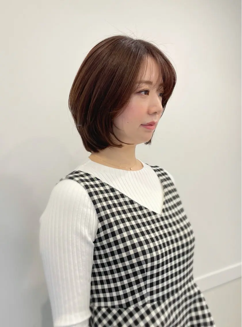 ショート カット ヘアカラー トリートメント Yuka ∥ 深層筋 ×睡眠改善ヘッドスパのヘアスタイル
