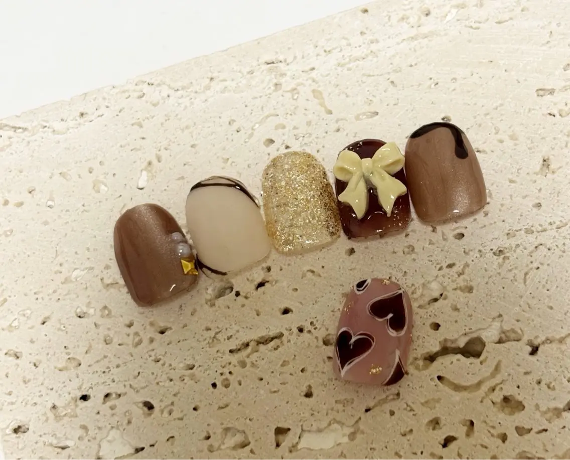 ネイル バレンタイン nail salon monailのネイルデザイン