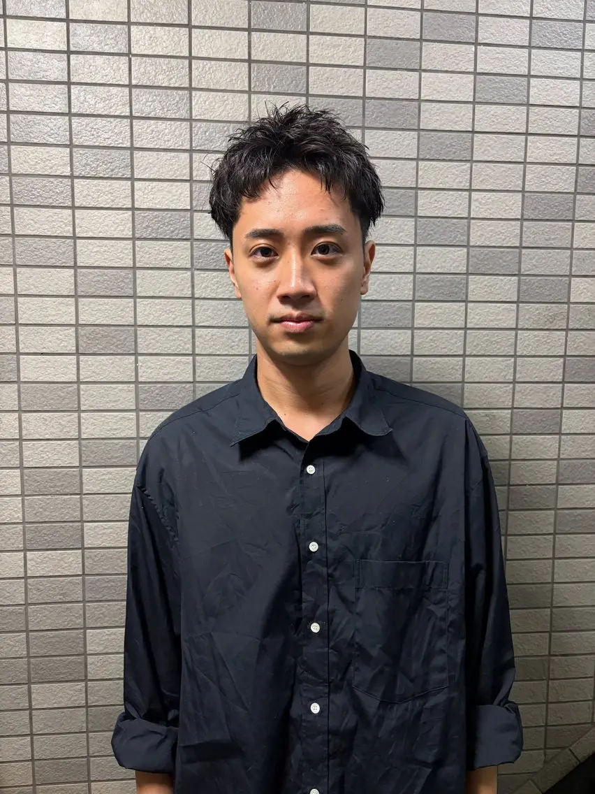 ショート パーマ メンズ メンズブリーチ メンズハイライト メンズインナーカラー メンズパーマ プードルパーマ カット パーマ トリートメント 💈メンズ短髪特化 ✂︎伊藤大輝💈のヘアスタイル