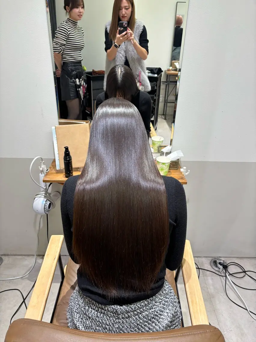 ロング 縮毛矯正 かのん /ボブ特化/大阪梅田のヘアスタイル