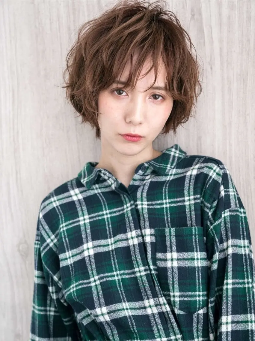 ショート パーマ ✂︎美容室✂︎ hiroマンツーマンのヘアスタイル