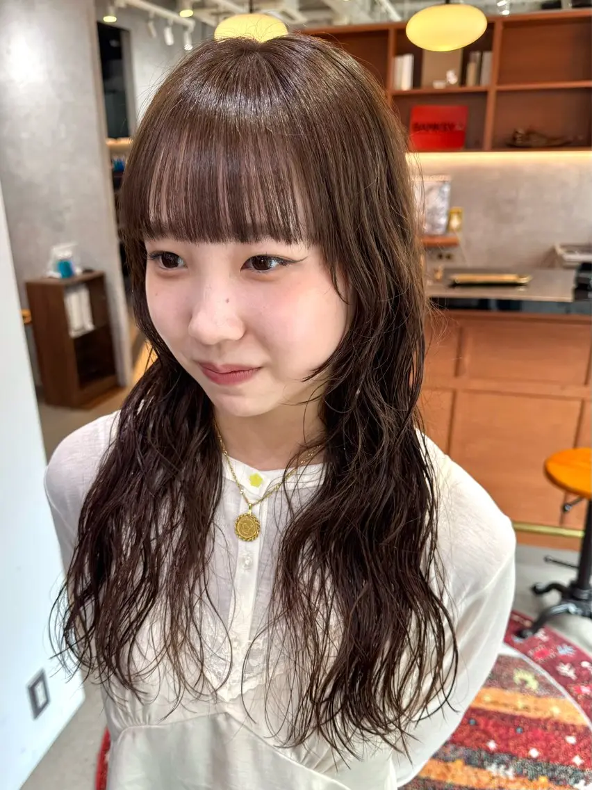【前髪だけ切りたい方💫】前髪顔周りカット+カラー+バイカルテクイックトリートメント🌿の写真
