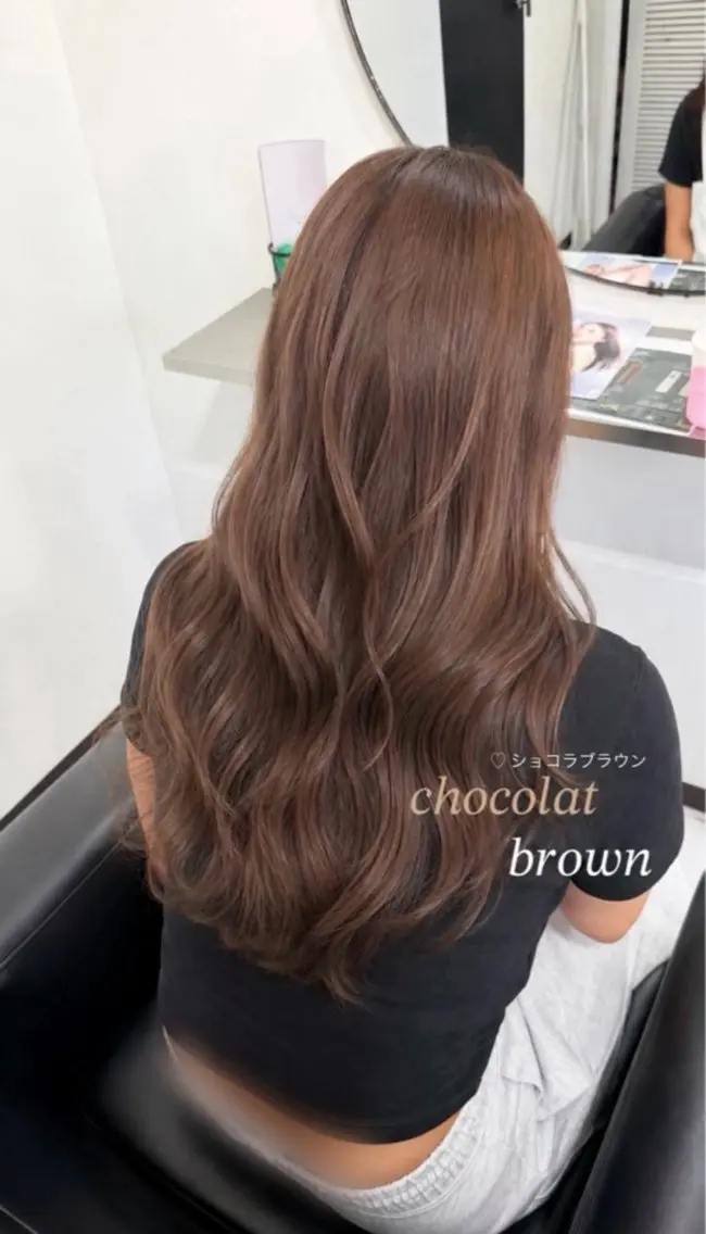ロング カラー ヘアカラー トリートメント ♥韓国カラー うる艶 久留米　YUI♥のヘアスタイル