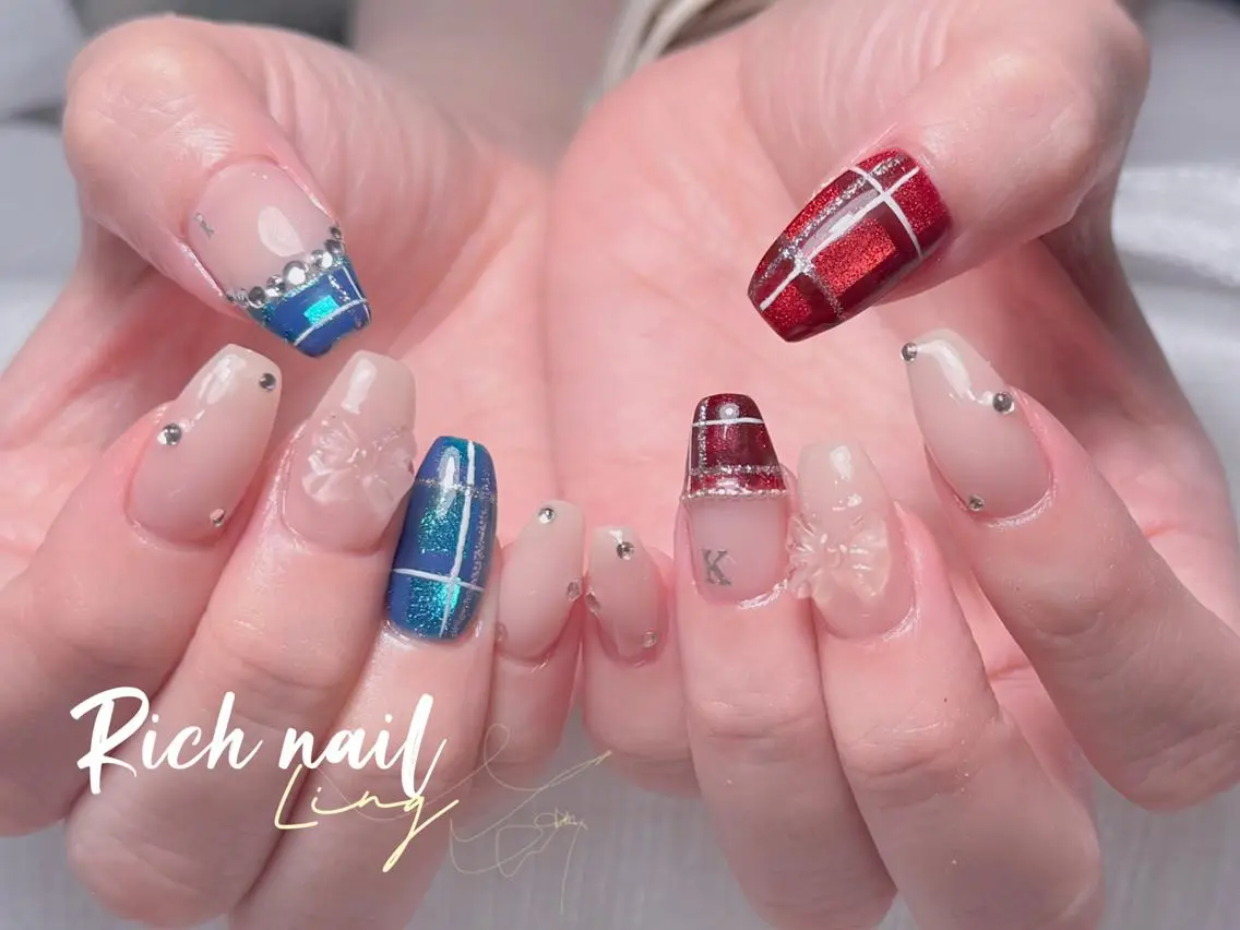 ネイル ハンドネイル ハンドケア Rich Nail 🤲🏻梨央のネイルデザイン