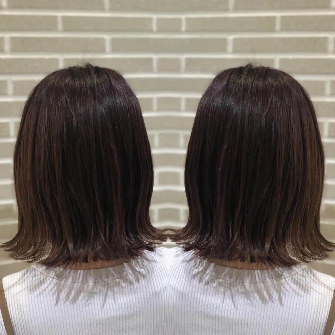 
![ミディアム カラー カット ヘアカラー トリートメント 山北 咲子のヘアスタイル