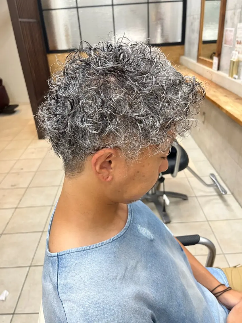 ショート メンズ カット パーマ たなか なおのヘアスタイル