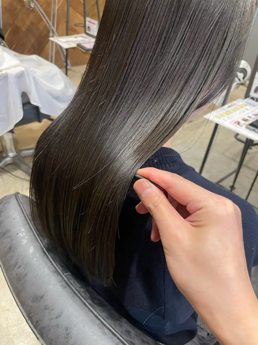 【限定価格‼️】似合わせカット+髪質改善ストレート🫧の写真