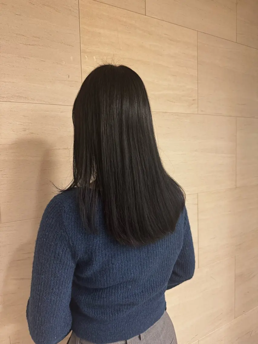 ロング ブリーチなしベー ジュ/tuburaのヘアスタイル