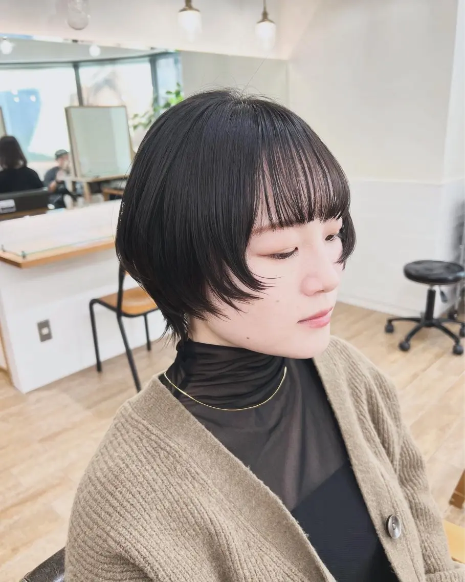 ショート ショートヘア ウルフカット カット パーマ/ハイライト 💙鶴岡　愛💙のヘアスタイル