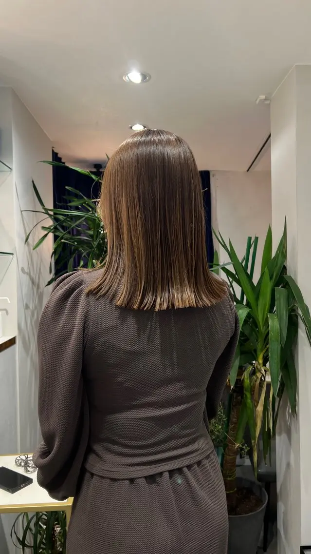 セミロング カラー ヘアカラー ☆ HARUKA ☆のヘアスタイル