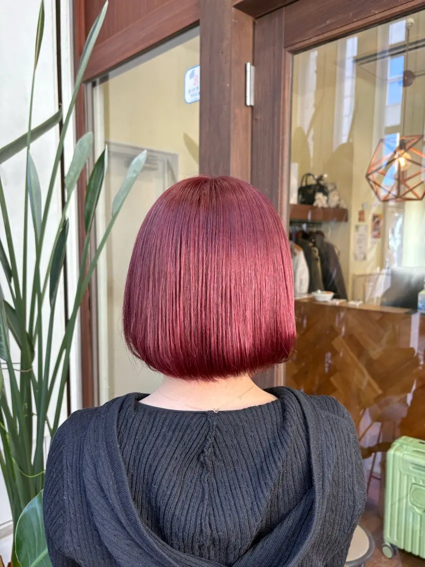 ミディアム カラー 髙木 優人のヘアスタイル