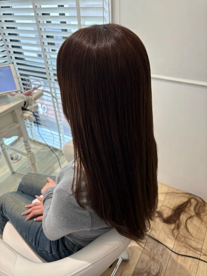 ロング カラー カット ヘアカラー マコ ✿︎のヘアスタイル