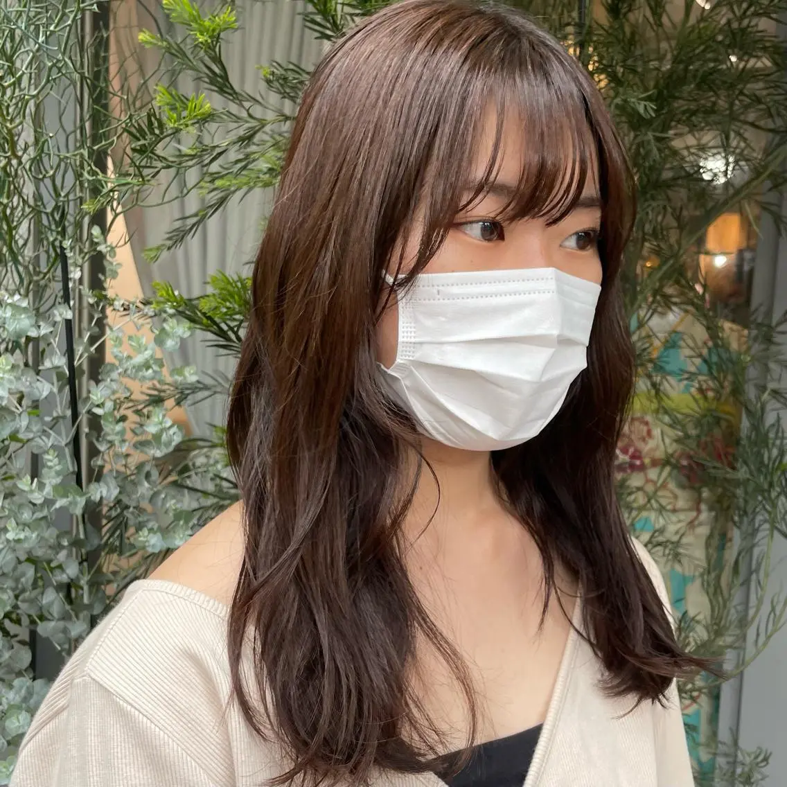 ロング ヘアカラー ハイトーン🦄ネイル 💞のぶちのネイルデザイン