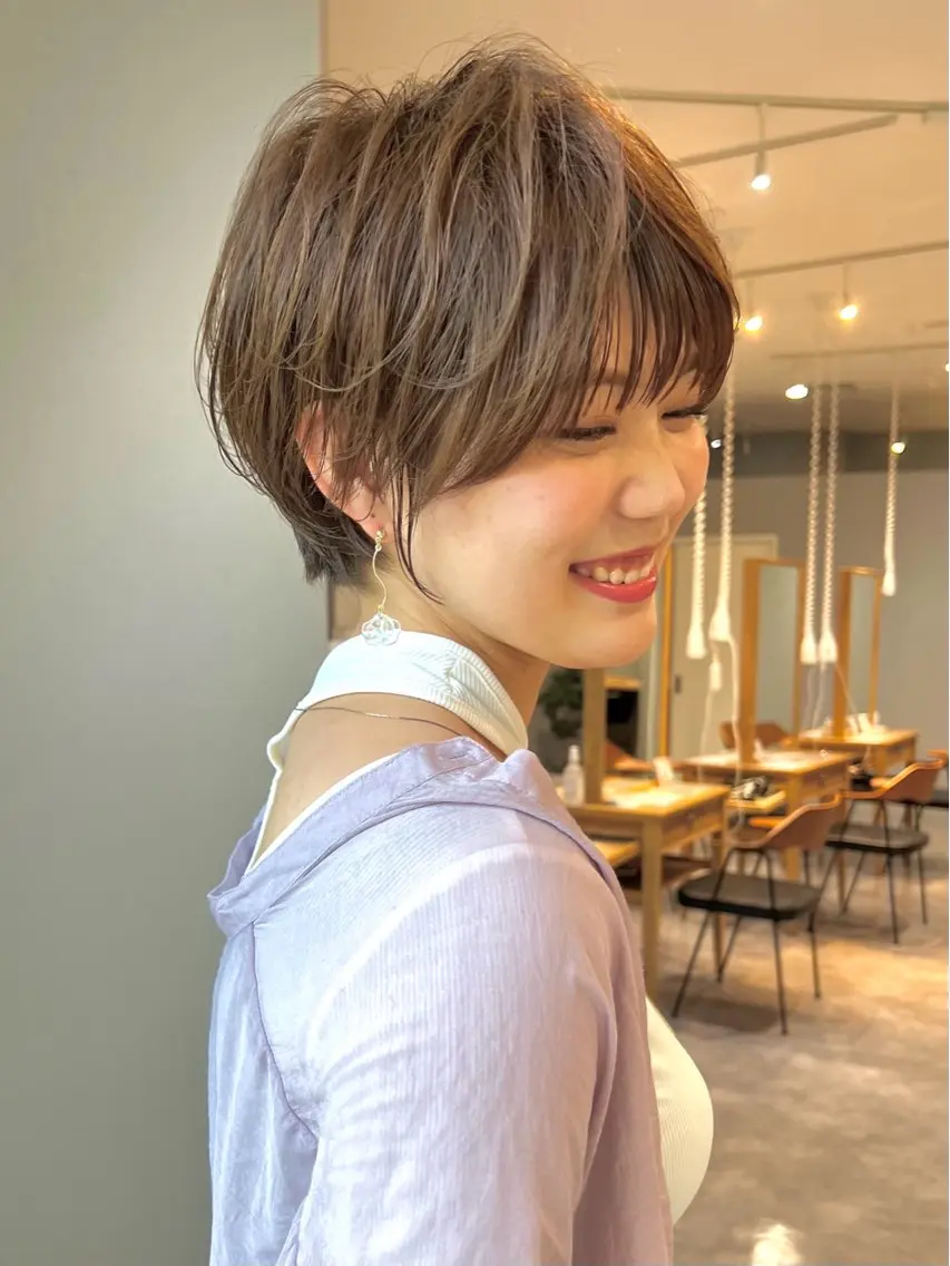 ショート 田中 優菜のヘアスタイル