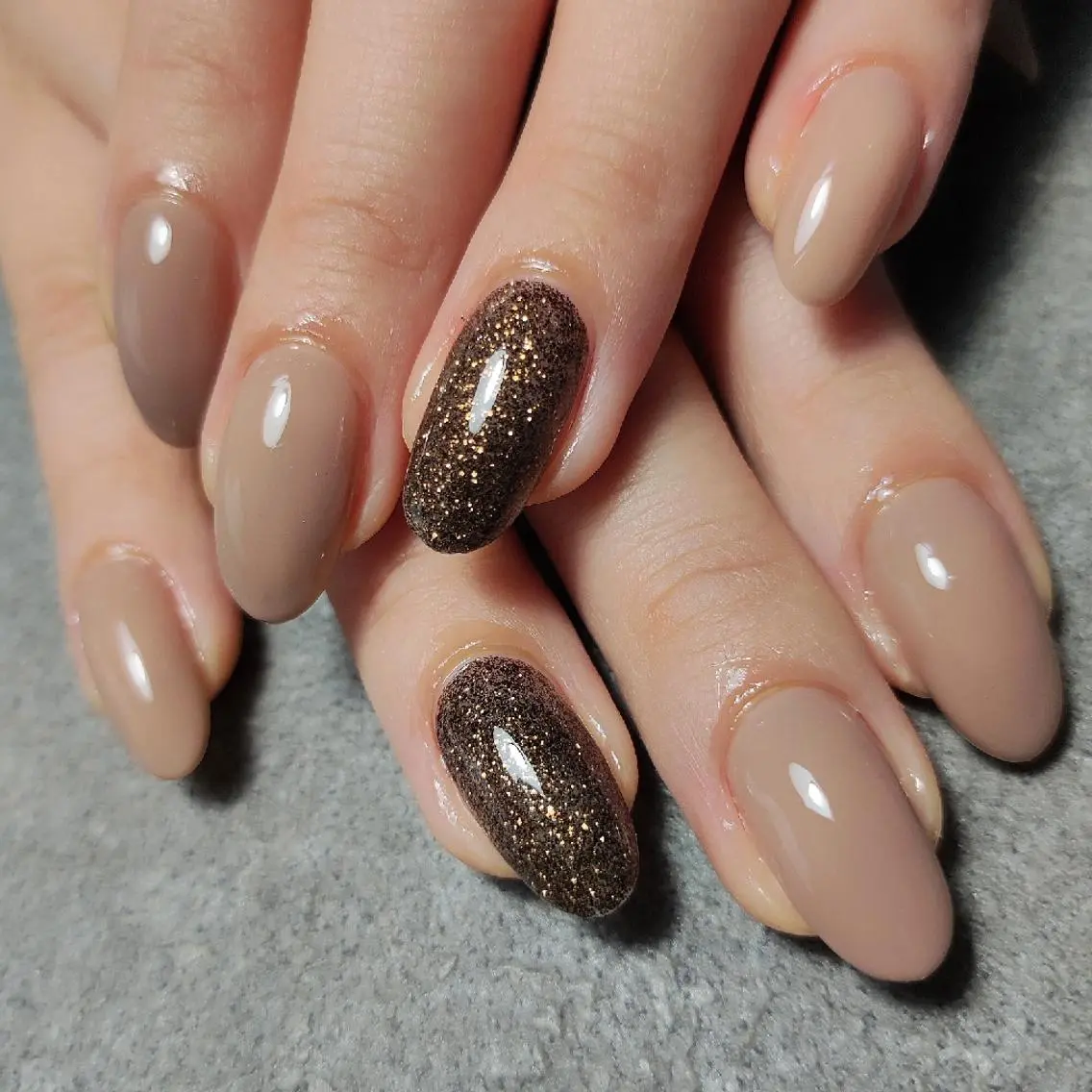 ネイル ラメ(グリッター) ハンドネイル 個人サロン saltnailのネイルデザイン