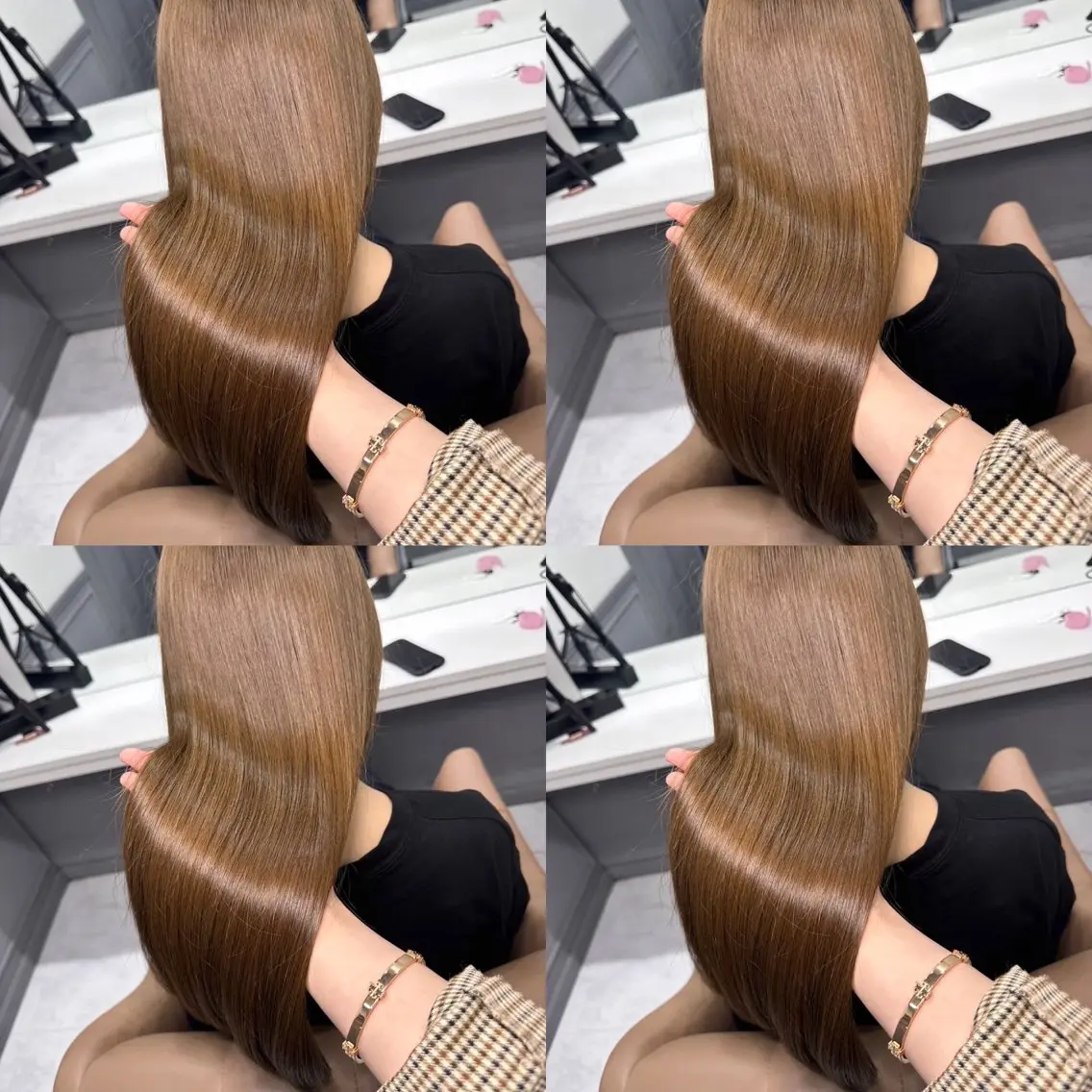 【6月限定】カット➕ブリーチなしダブルカラー➕Aujua2step【ロング料金なし/新宿レイヤー/オリーブベージュ】の写真