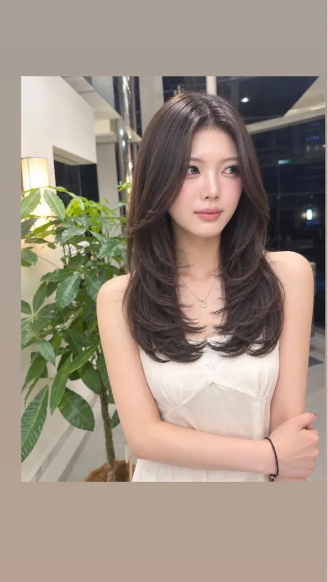 ロング ロングレイヤー 髪質改善 韓国風ヘア レイヤーカット ロング カット ヘアカラー トリートメント 髪質改善/艶カラー/ 縮毛矯正/松永雄樹のヘアスタイル
