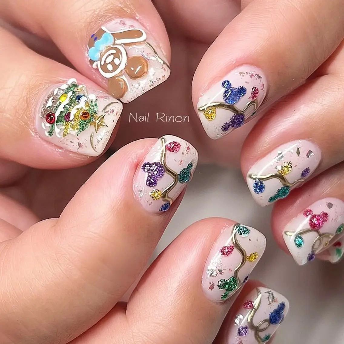 ネイル 冬ネイル クリスマス Nail Rinonのネイルデザイン