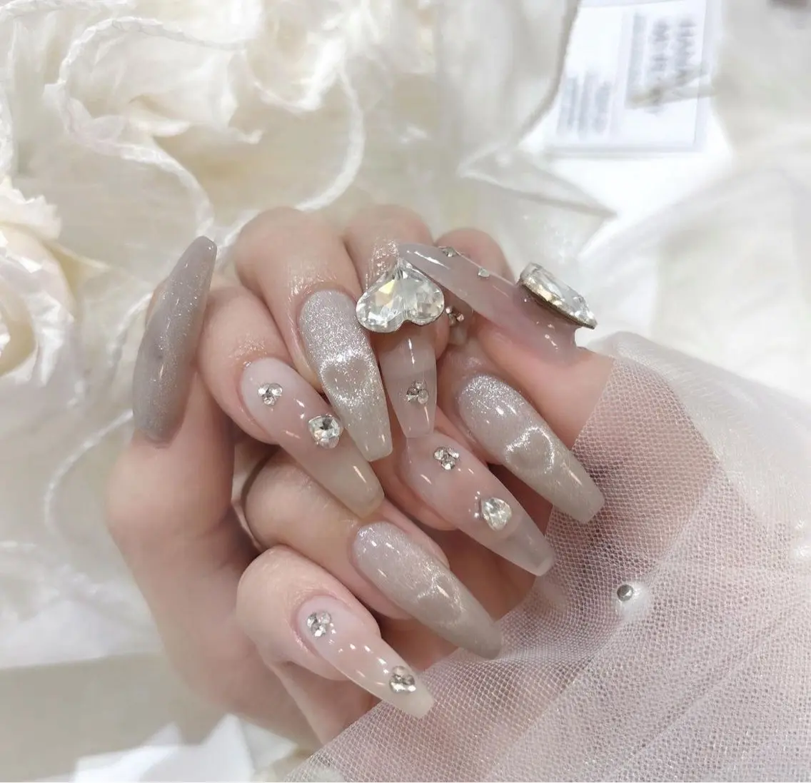 ネイル 長さ出し ハロウィン マグネットネイル ミラーネイル ネイルチップ Lee Nails チップ長さだし専門店のネイルデザイン