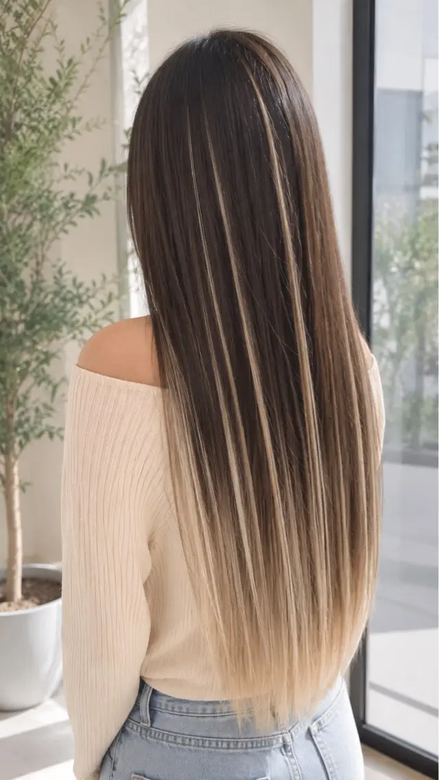 ロング カラー 佐伯 りょうのヘアスタイル