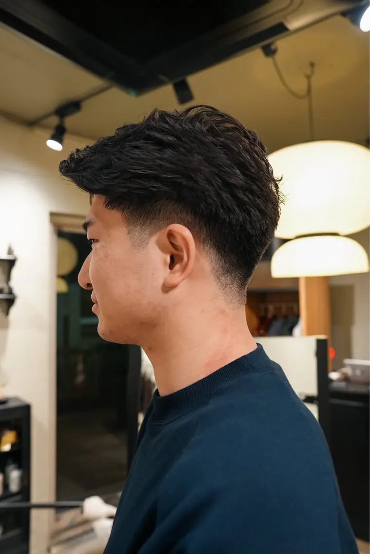 メンズ カット パーマ メンズパーマ いしだ りょうのヘアスタイル