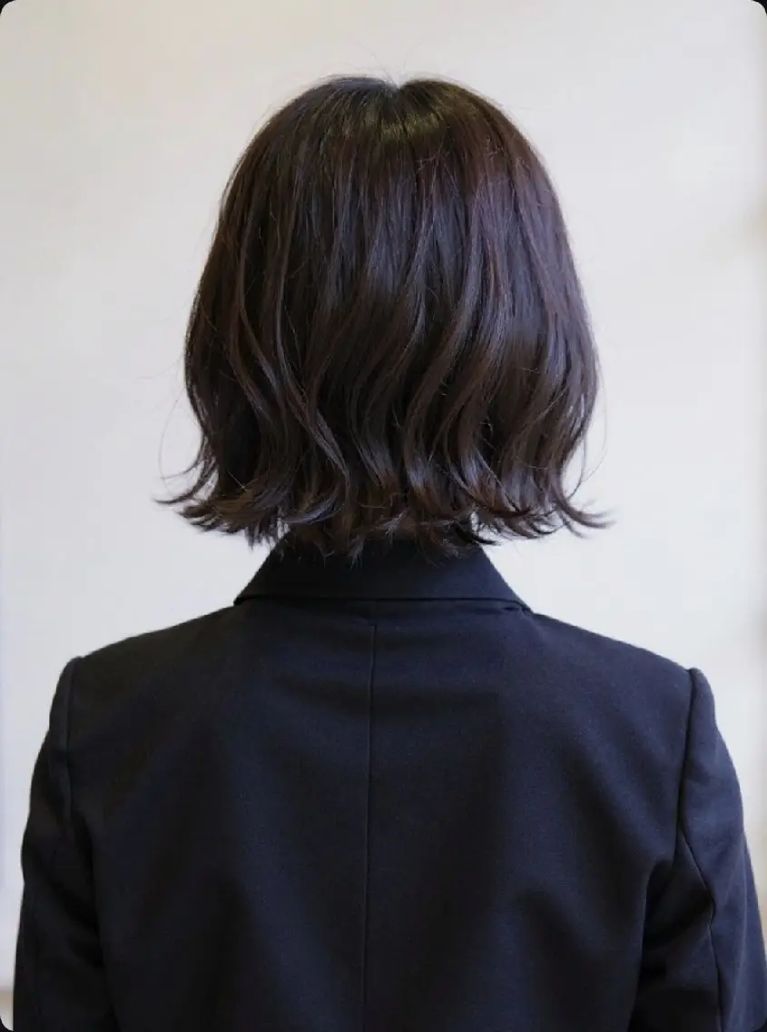 ミディアム ボブ カット ヘアカラー 大橋 弘一のヘアスタイル