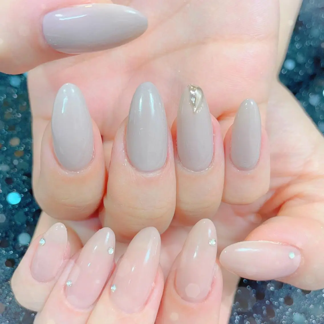 ネイル ストーンネイル ハンドネイル ハンドケア MoON...❤︎ MeGuのネイルデザイン
