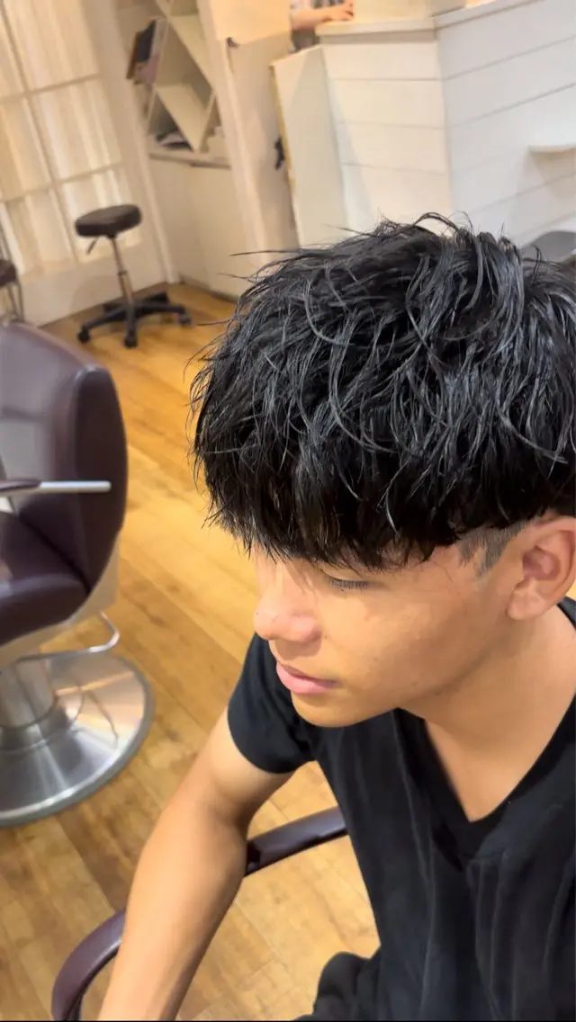 ショート パーマ メンズ メンズパーマ メンズツイストパーマ ツイストパーマ 🌈メンズ特化 大滝　宜史🌈のヘアスタイル