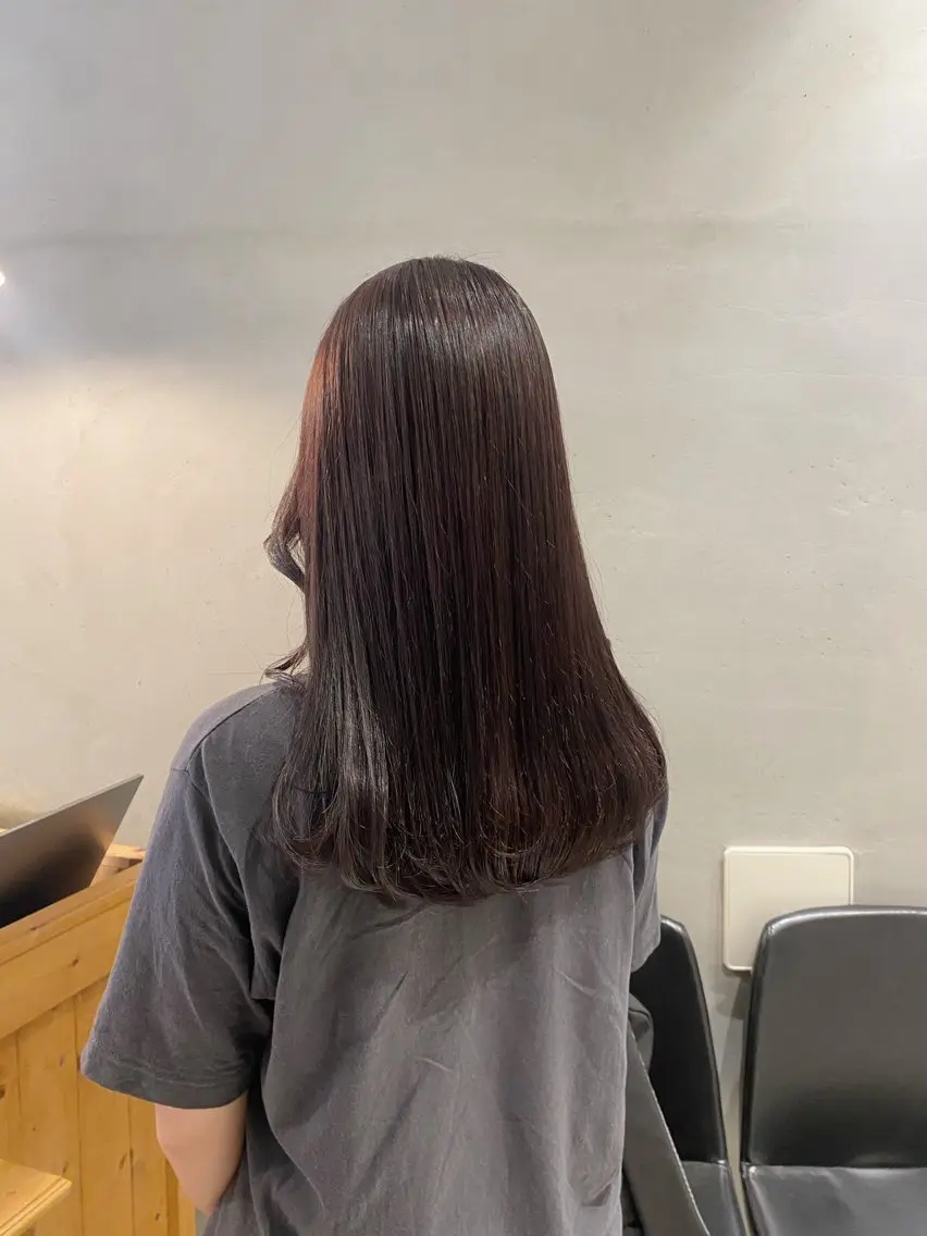 ロング カラー ピンクカラー ヘアカラー トリートメント yuu/髪質改善 カラー🌛のヘアスタイル