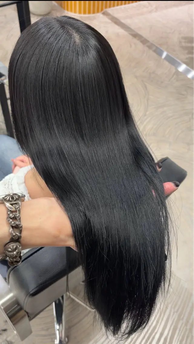 ロング カット 縮毛矯正 トリートメント 💖ブリーチ縮毛矯正 髪質改善💖ケンシンのヘアスタイル