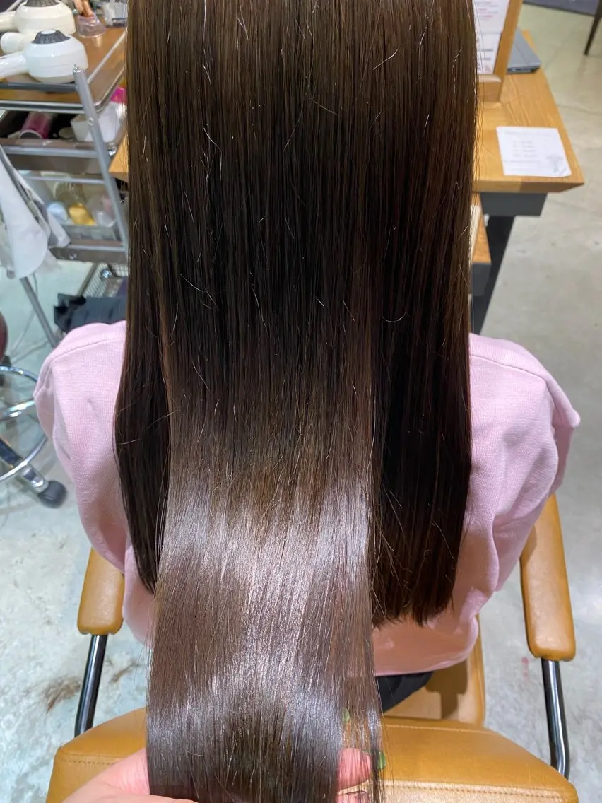 髪質改善カラーの写真