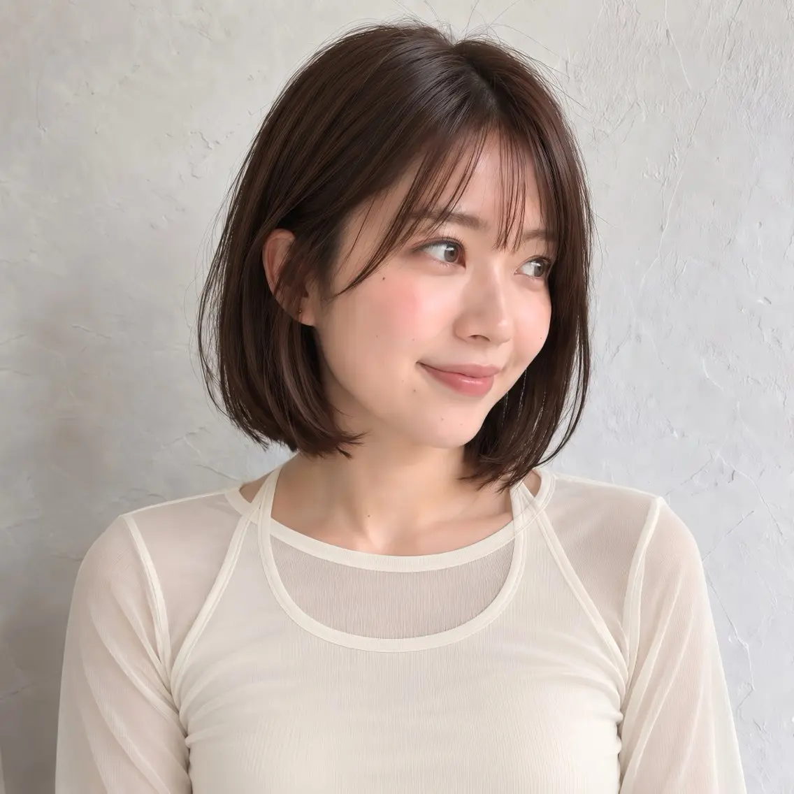 ショート カラー ブラウンカラー ボブ カット ヘアカラー トリートメント 銀座/モテ🤍垢抜け レイヤー/あさみのヘアスタイル
