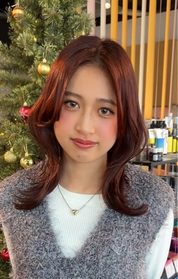 ミディアム カラー カット くまざき　なな /メンズモデル募集のヘアスタイル