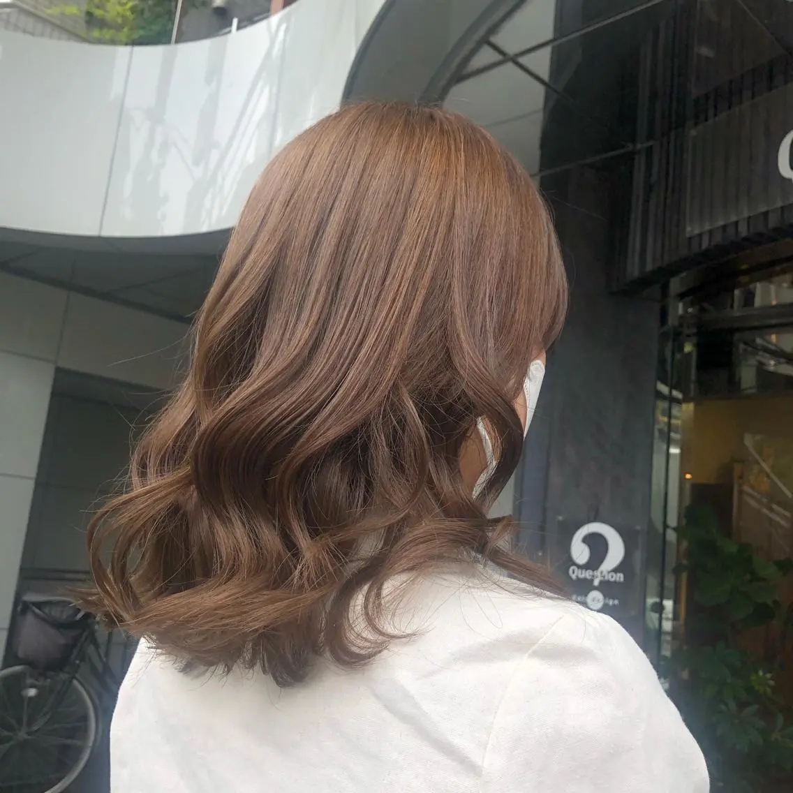 ミディアム カラー ヘアカラー トリートメント 山崎 絵莉香のヘアスタイル