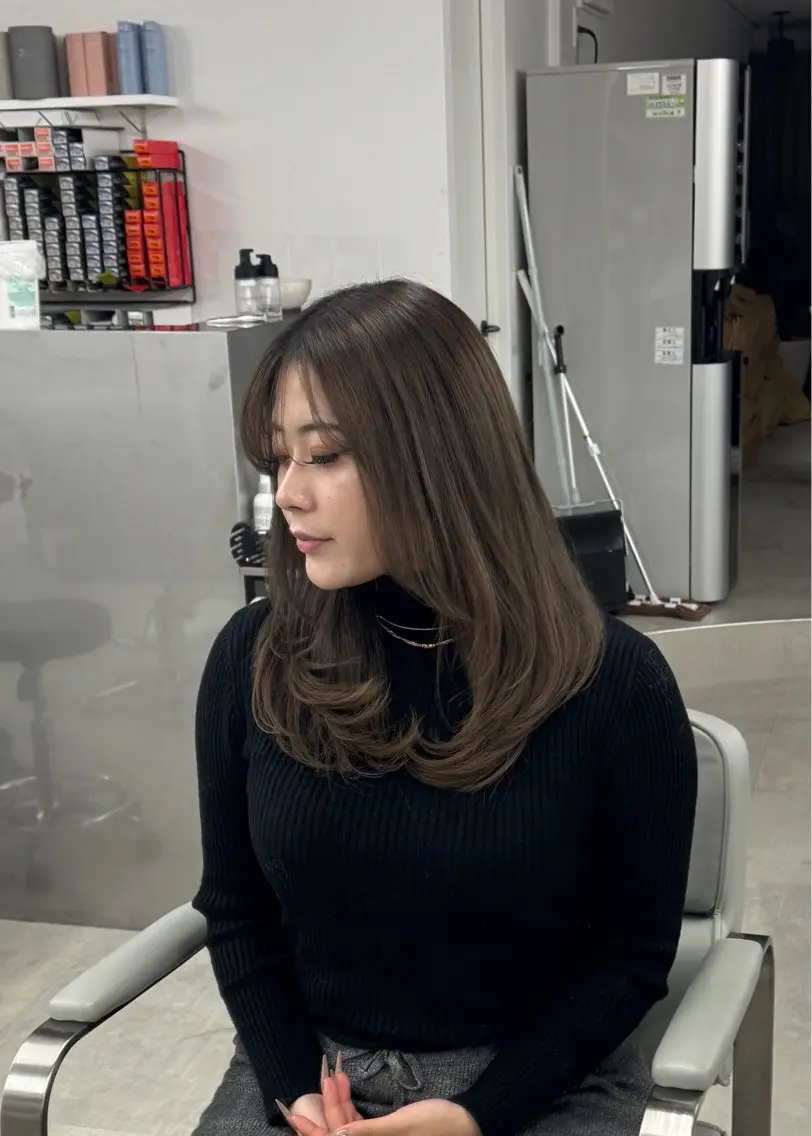 カット✂️＋ブリーチ1回＋ワンカラー🍒🌙（艶トリートメント付き🫧✨）の写真