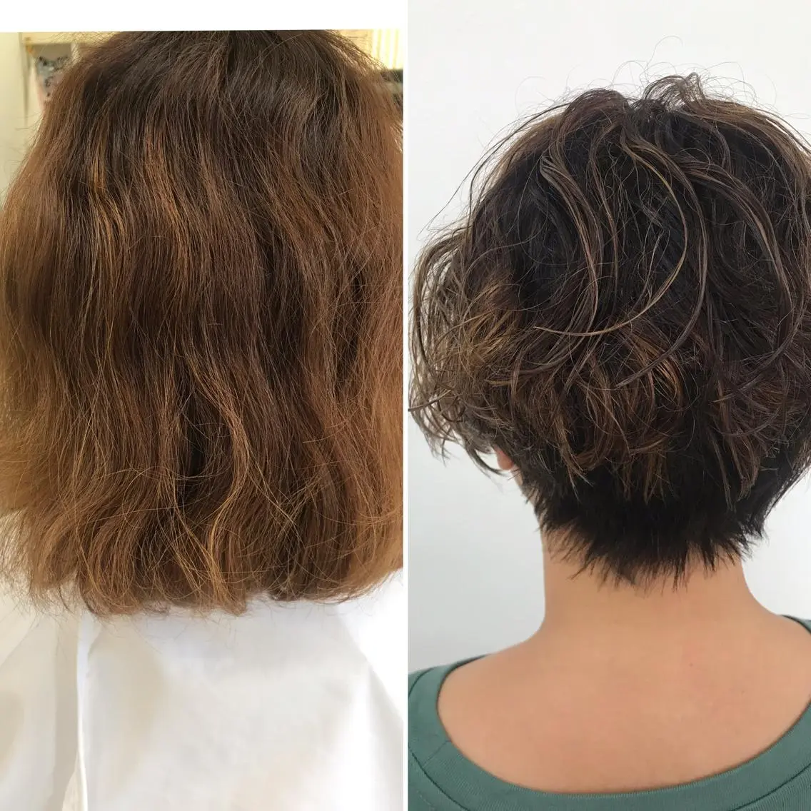 ショート カラー パーマ ブリーチ ケアブリーチ ストレートパーマ HBLディプロマ所有 AZUSAのヘアスタイル