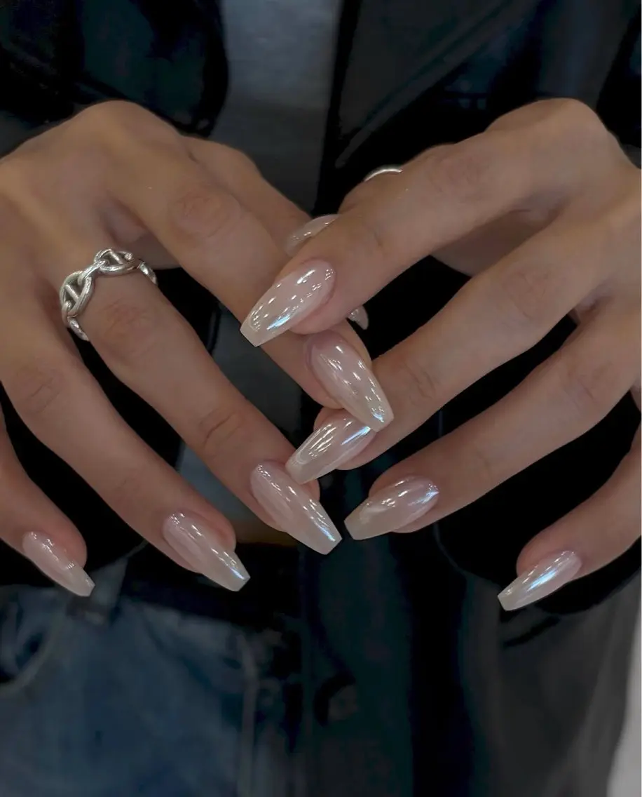 セミロング 韓国風ヘア ハンドネイル Aila Nail ShinOkuboのネイルデザイン
