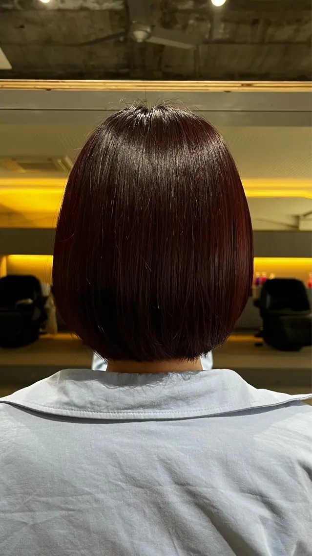 カラー ヘアカラー 夏見 柚羽のヘアスタイル